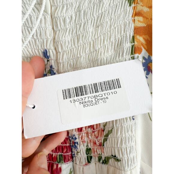 Reformation | NWT Nikita Dress in Floral Bouquet | Sz 10 - Picture 8 of 12